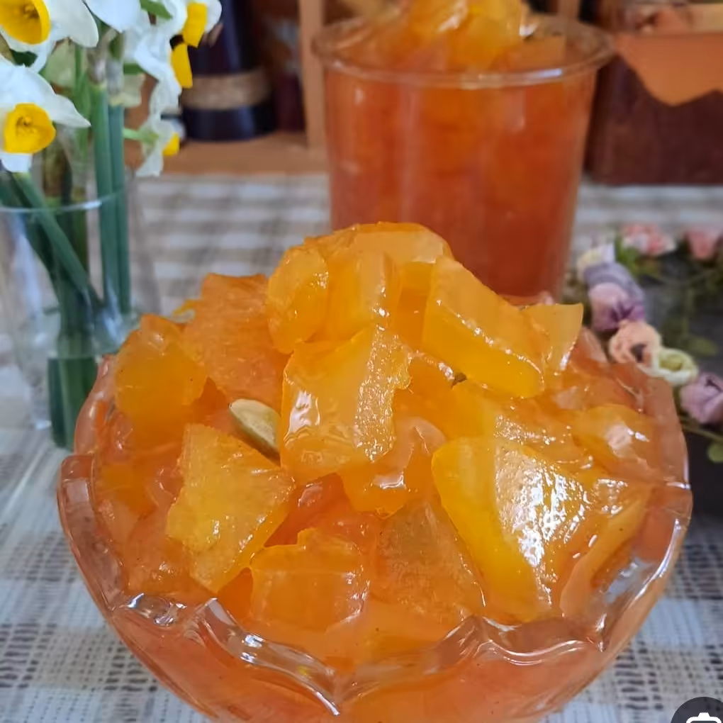 مربابالنگ خانگی بدون افزودنی باکیفیت عالی خوشمزه نیم کیلویی 