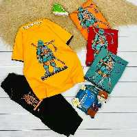 ست تیشرت و شلوارک اسپرت لاکپشت نینجا جنس پنبه لاکرا کیفیت عالی 