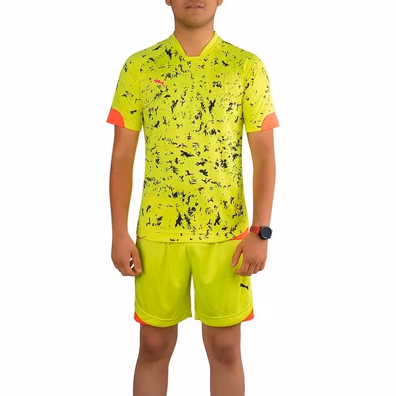 ست پیراهن شورت فوتسال طرح پوما NZD | فسفری