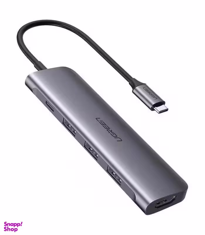 هاب 3 پورت Type C به 3.0 USB با یک پورت HDMI و قابلیت PD یوگرین مدل CM136