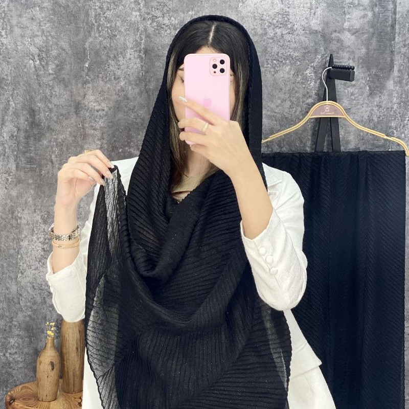 شال پلیسه نخی شاین