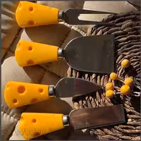 کارد صبحانه 4 عددی دسته پنیری