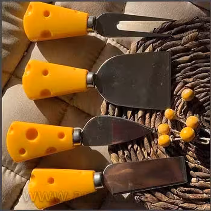 کارد صبحانه 4 عددی دسته پنیری