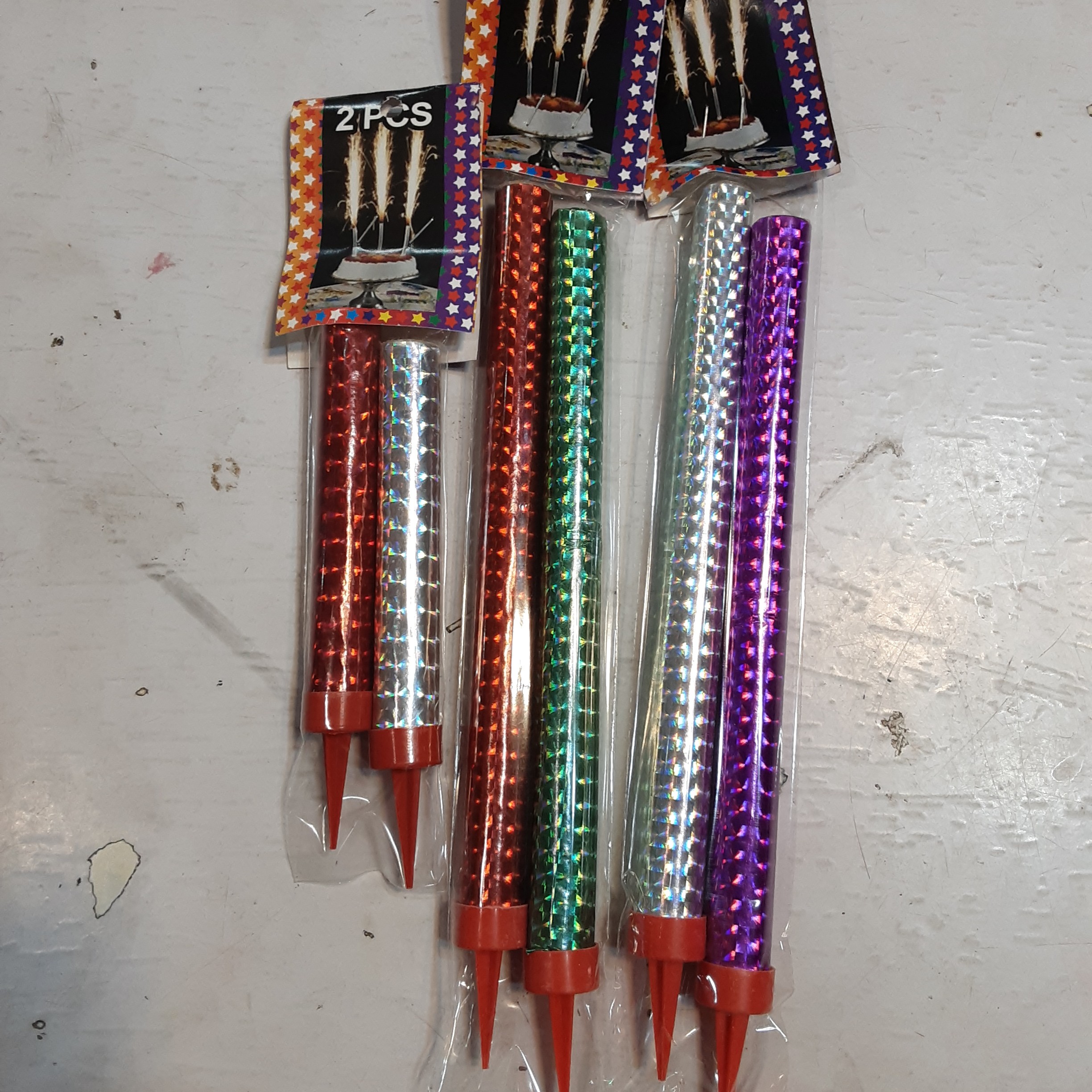 فشفشه روی کیک 20 سانتی دو عددی