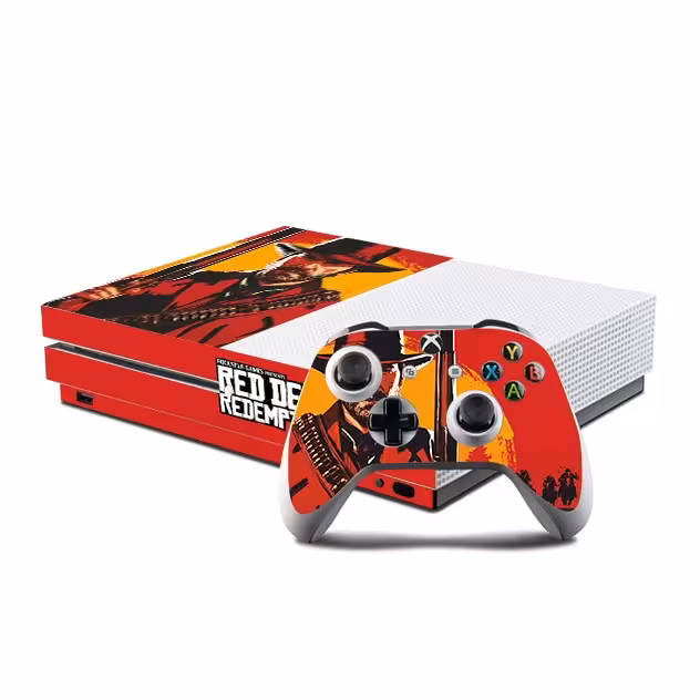 اسکین(برچسب)Xbox one s -طرح RED DEAD-مدل one s-کد1-سفارشی