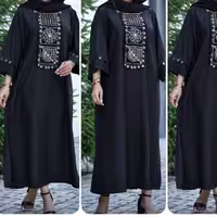 مانتو محرمی مشکی دلارا