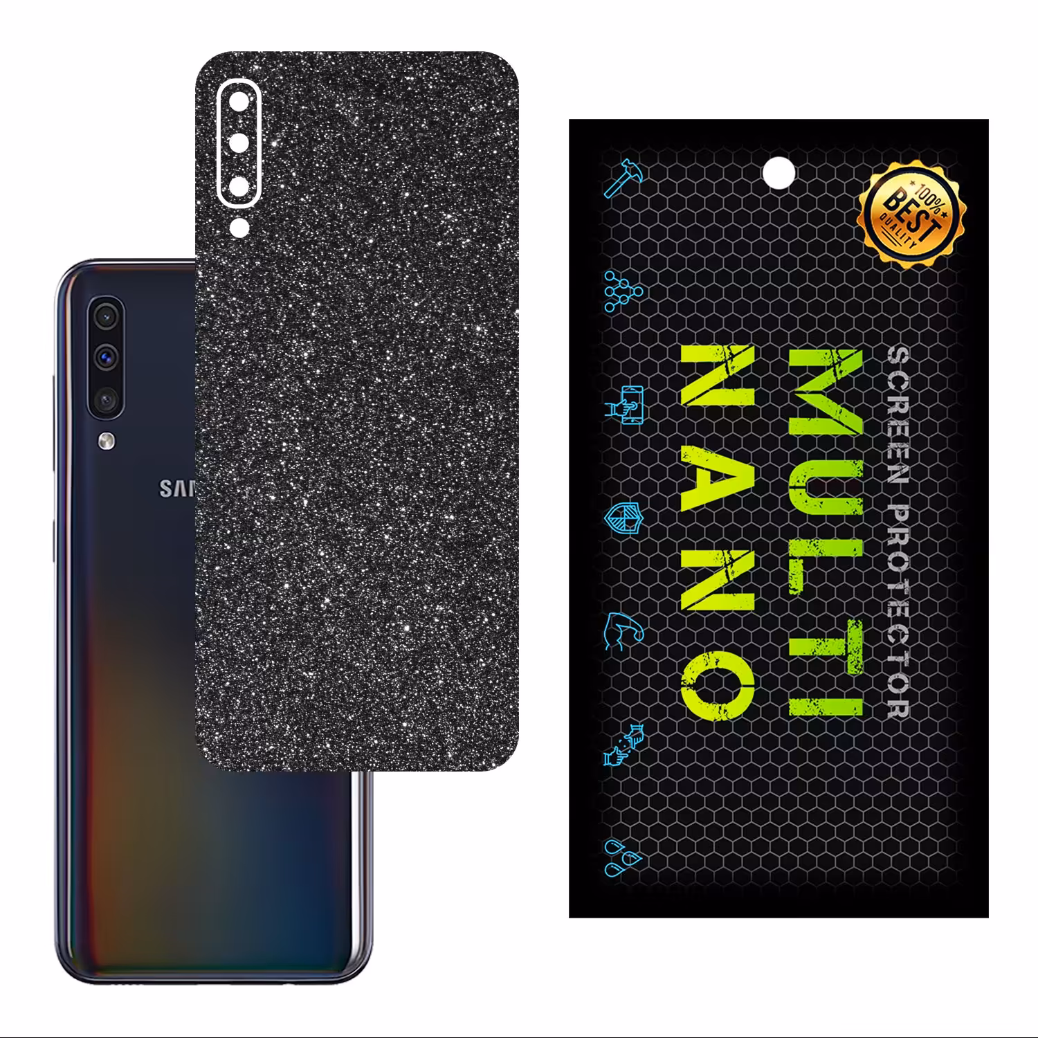 برچسب پوششی مولتی نانو مدل X-F1G برای موبایل سامسونگ Galaxy A50 رنگ خاکستری