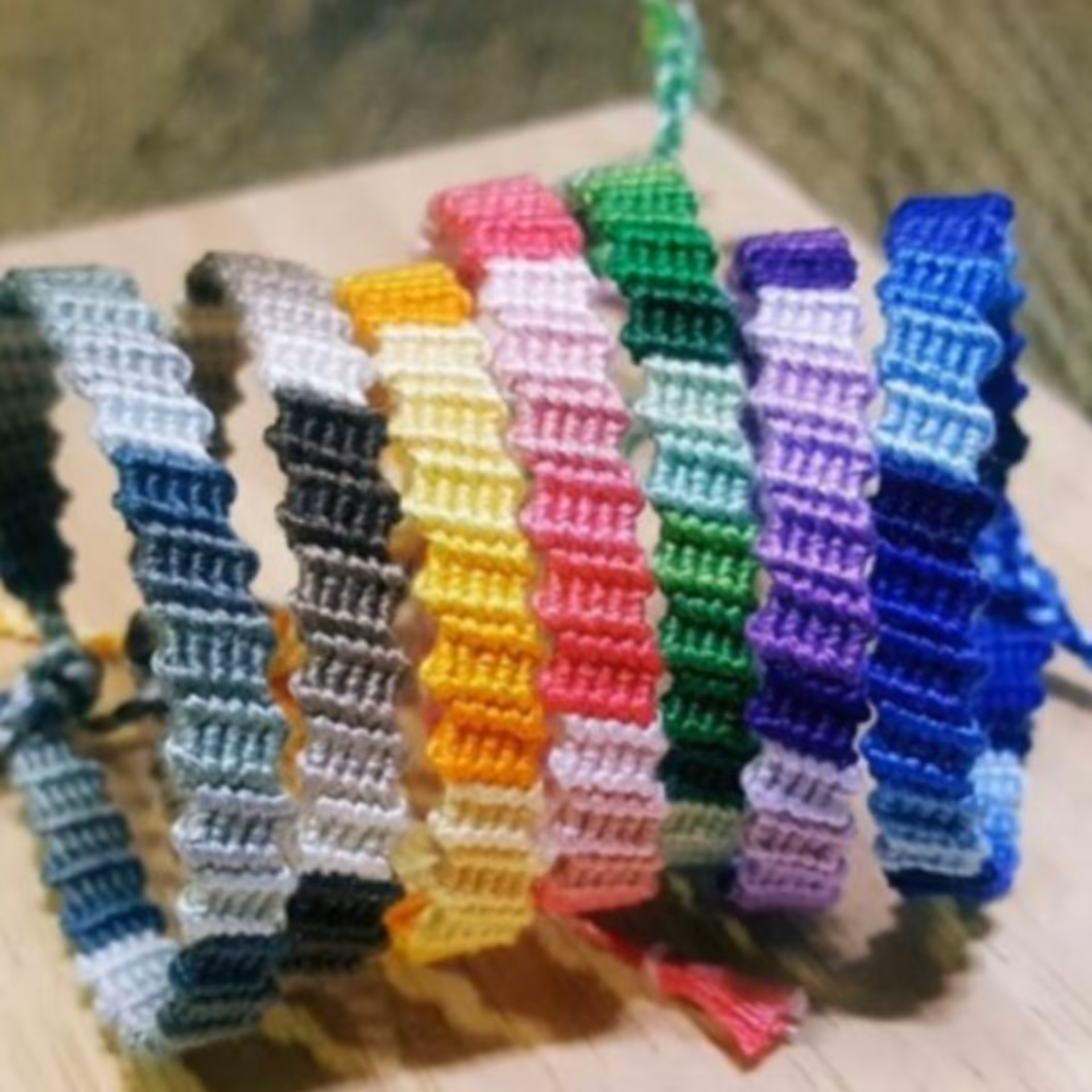 دستبند دوستی طرح پله پله ای کد 17