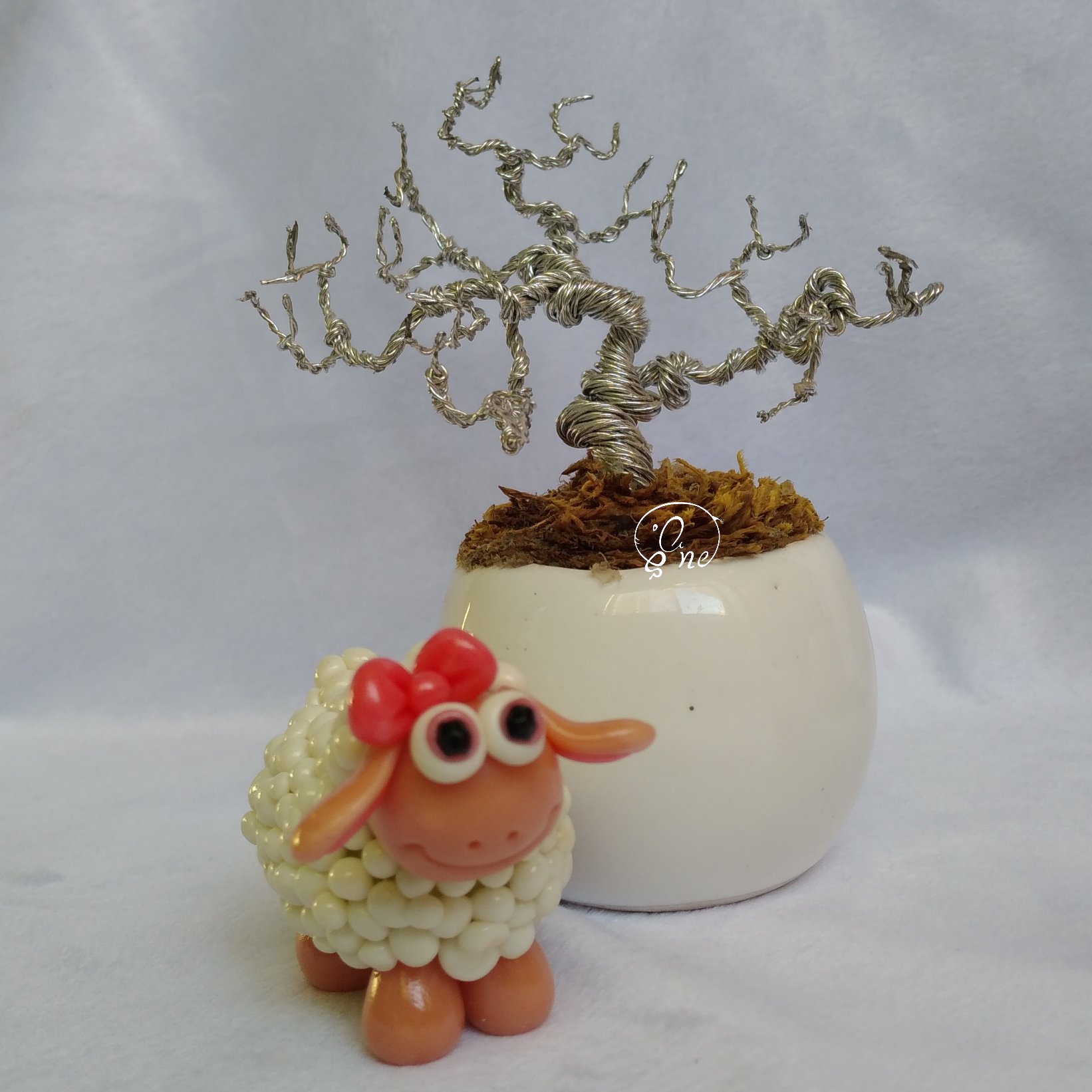 گلدون مینیاتوری  وببعی خمیری صانع