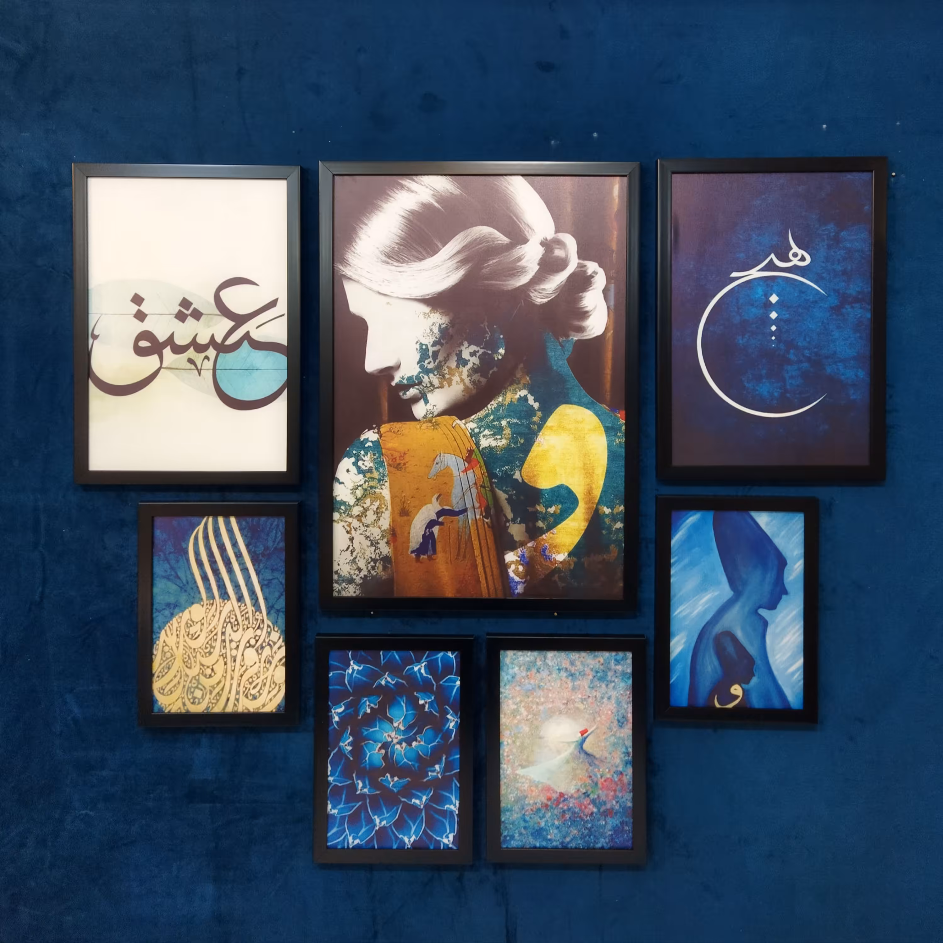 تابلو هفت تکه طرح مولانا کد 09 