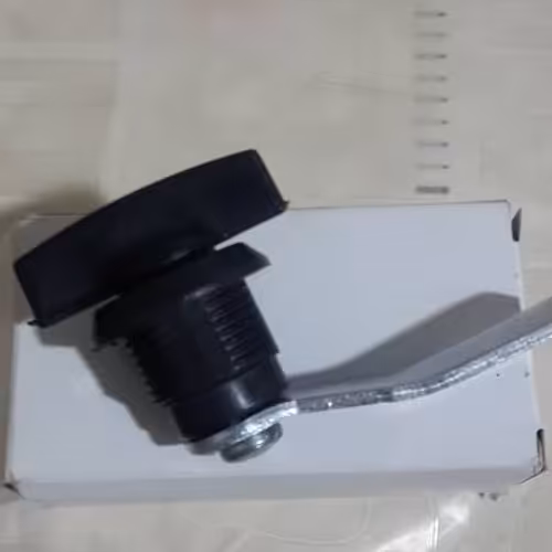 قفل پروانه هلالی کامل پلاستیک مشکی مهره آلومینیوم