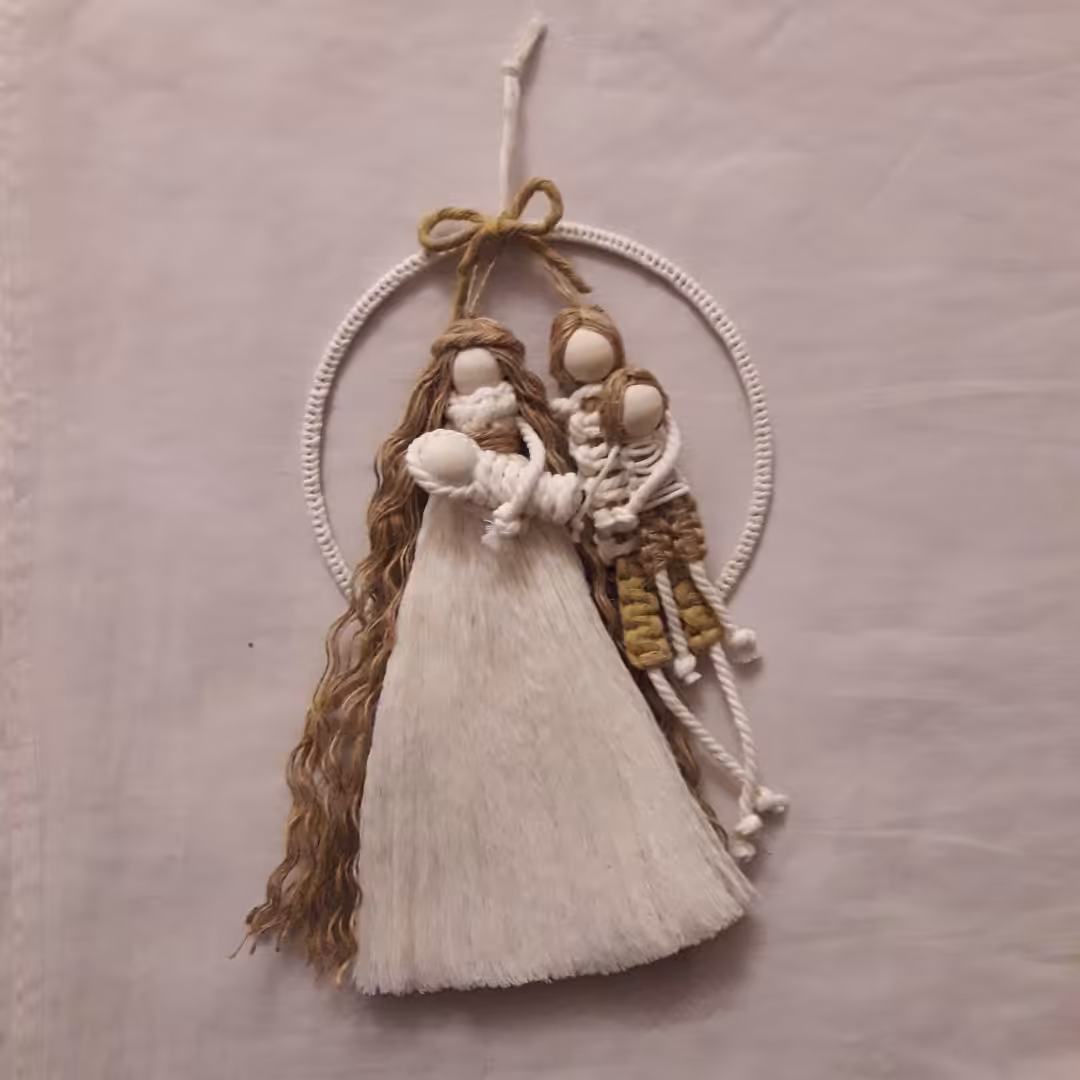 آویز زوج مکرومه 3