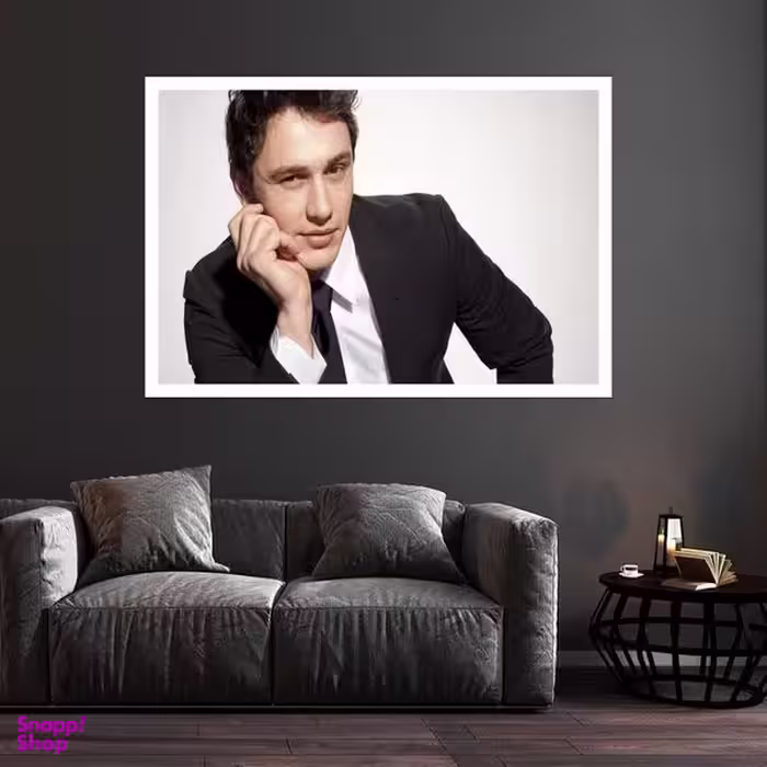 تابلو بکلیت طرح مشاهیر سینمای جهان جیمز فرانکو مدل قاب شاسی W-s10057