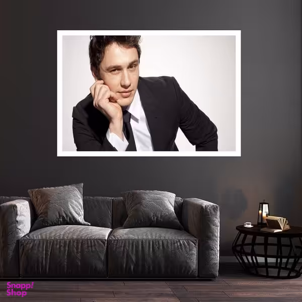 تابلو بکلیت طرح مشاهیر سینمای جهان جیمز فرانکو مدل قاب شاسی W-s10057