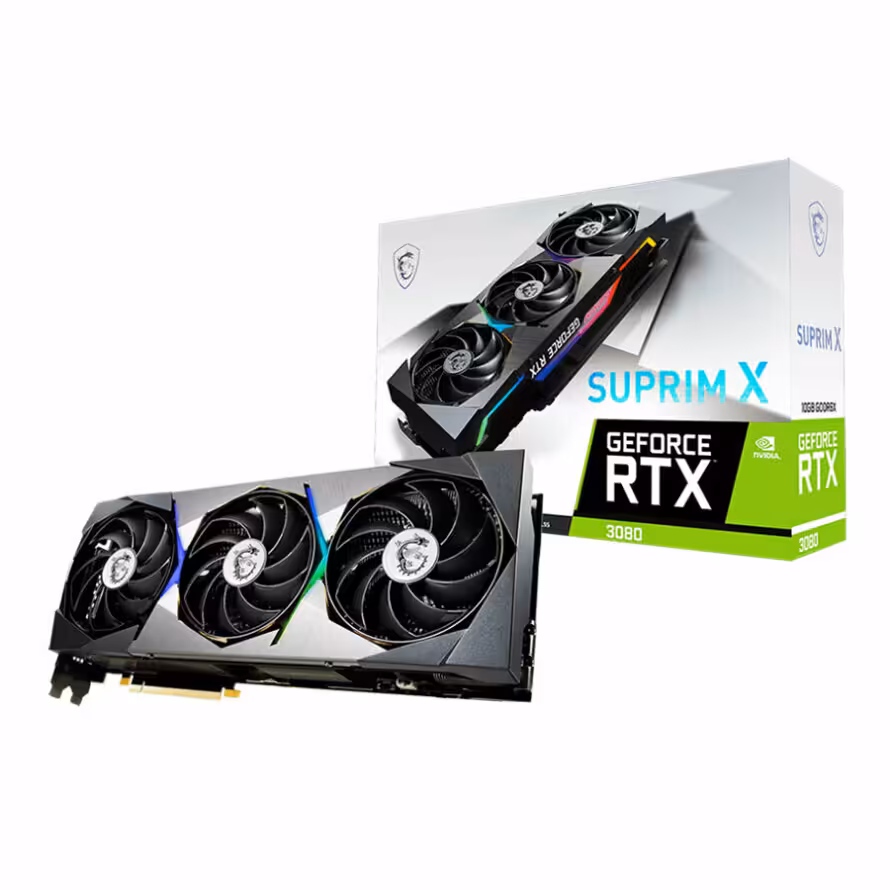 کارت گرافیک ام اس آی GeForce RTX 3080 SUPRIM X 10G LHR