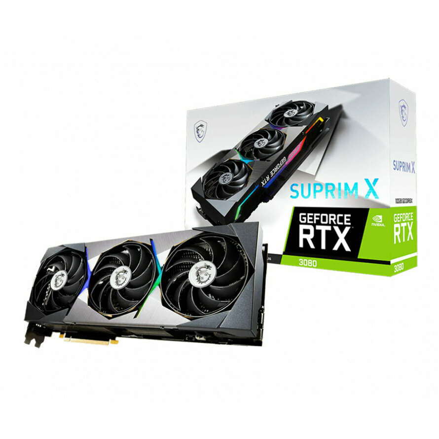 کارت گرافیک ام اس آی GeForce RTX 3080 SUPRIM X 10G LHR