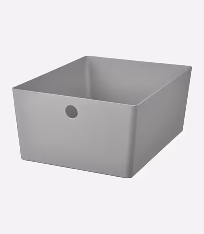 باکس خاکستری ایکیا مدل IKEA-KUGGIS سایز 26x35x15