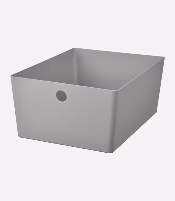 باکس خاکستری ایکیا مدل IKEA-KUGGIS سایز 26x35x15