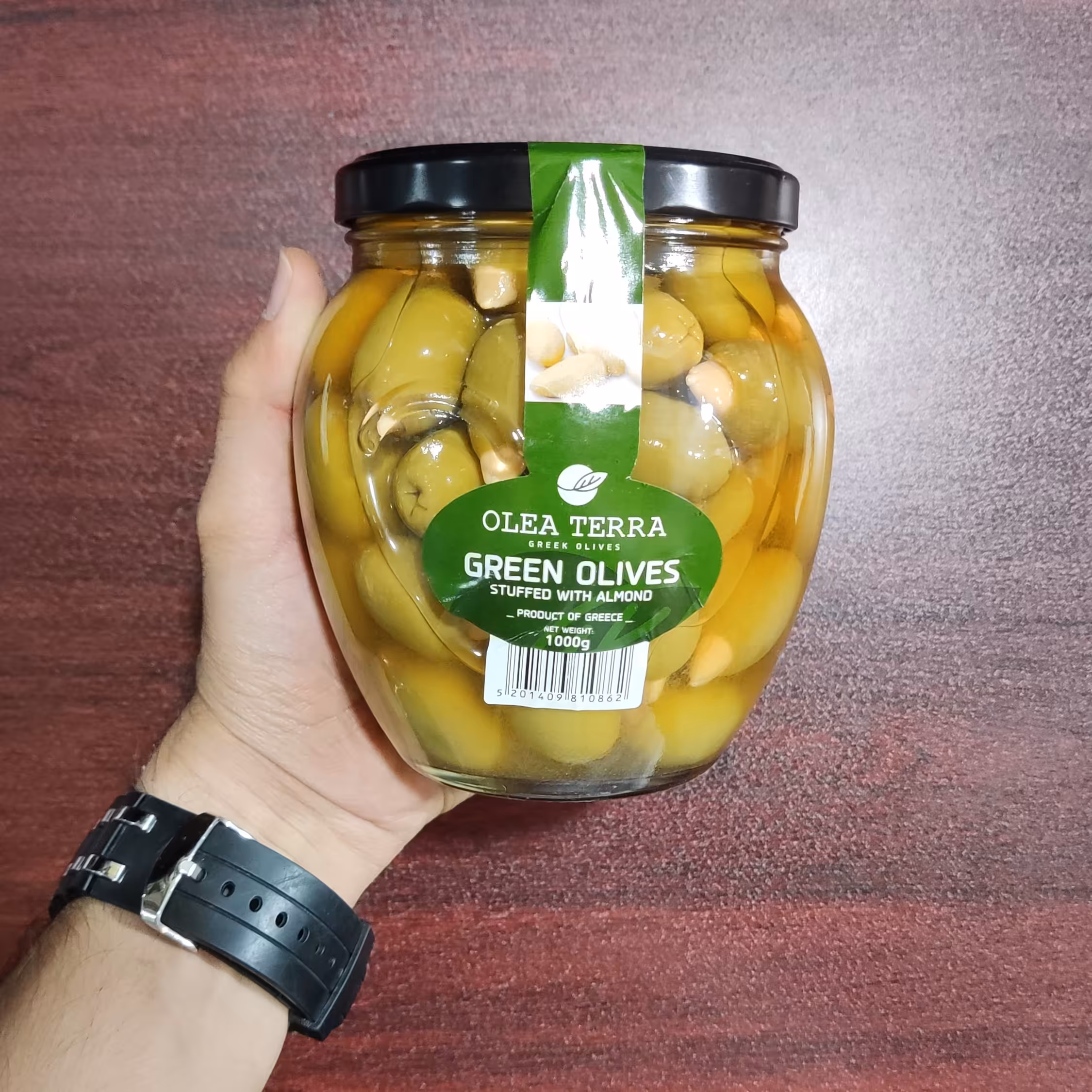 زیتون اولئا ترا یونانی 1000 گرمی دانه درشت Olea Terra