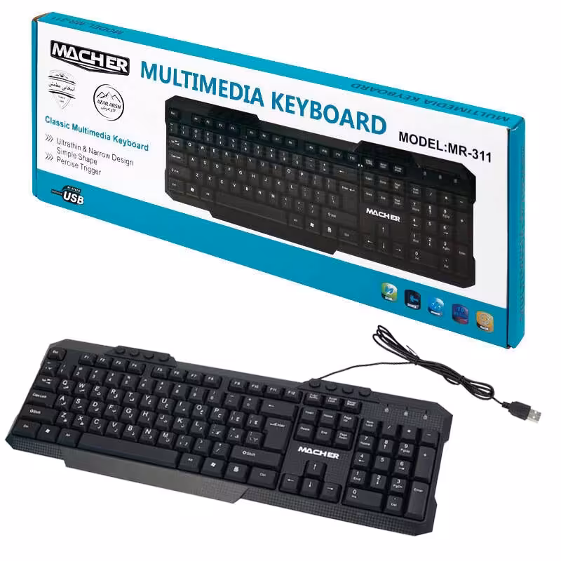 کیبورد سیمی مچر Macher MR-311