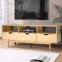 میز تلویزیون چوبی مدرن مدل TV2 گل نیلوفری 