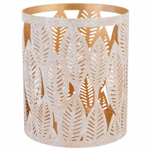 جا شمعی مدل MARGOT طرح ELM کد CH-6802 رنگ GOLD