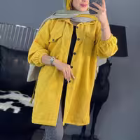 مانتو پاییزه مخمل کبریتی سارین ارسال رایگان 