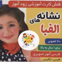 فلش کارت آموزشی زودآموز (نشانه های الفبا) (2زبانه گلاسه)