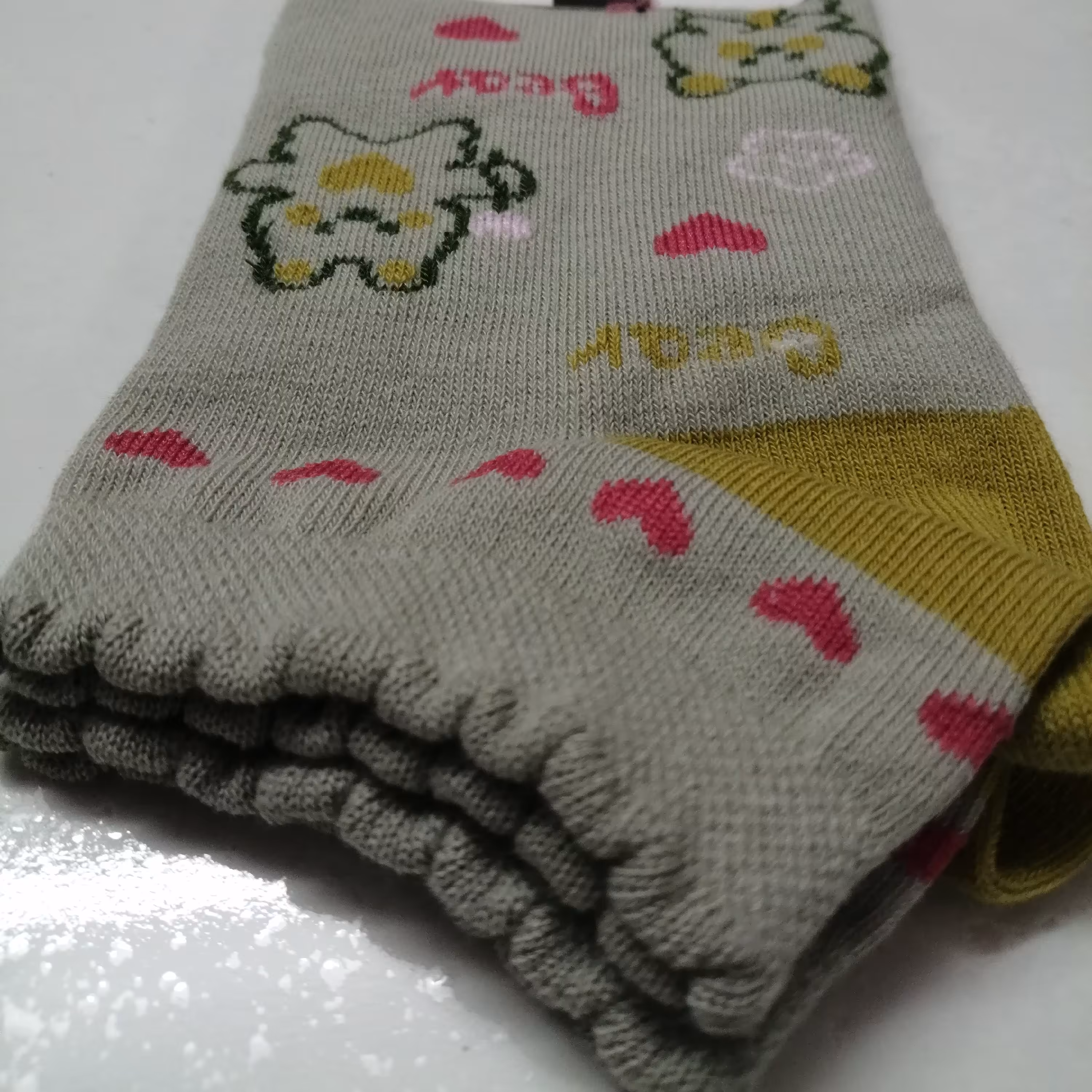 جوراب مچی  طرح دار نخ پنبه تراکم بالا و باکیفیت فری سایز 