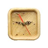 ساعت چوبی رومیزی مدل برجسته کد 0012