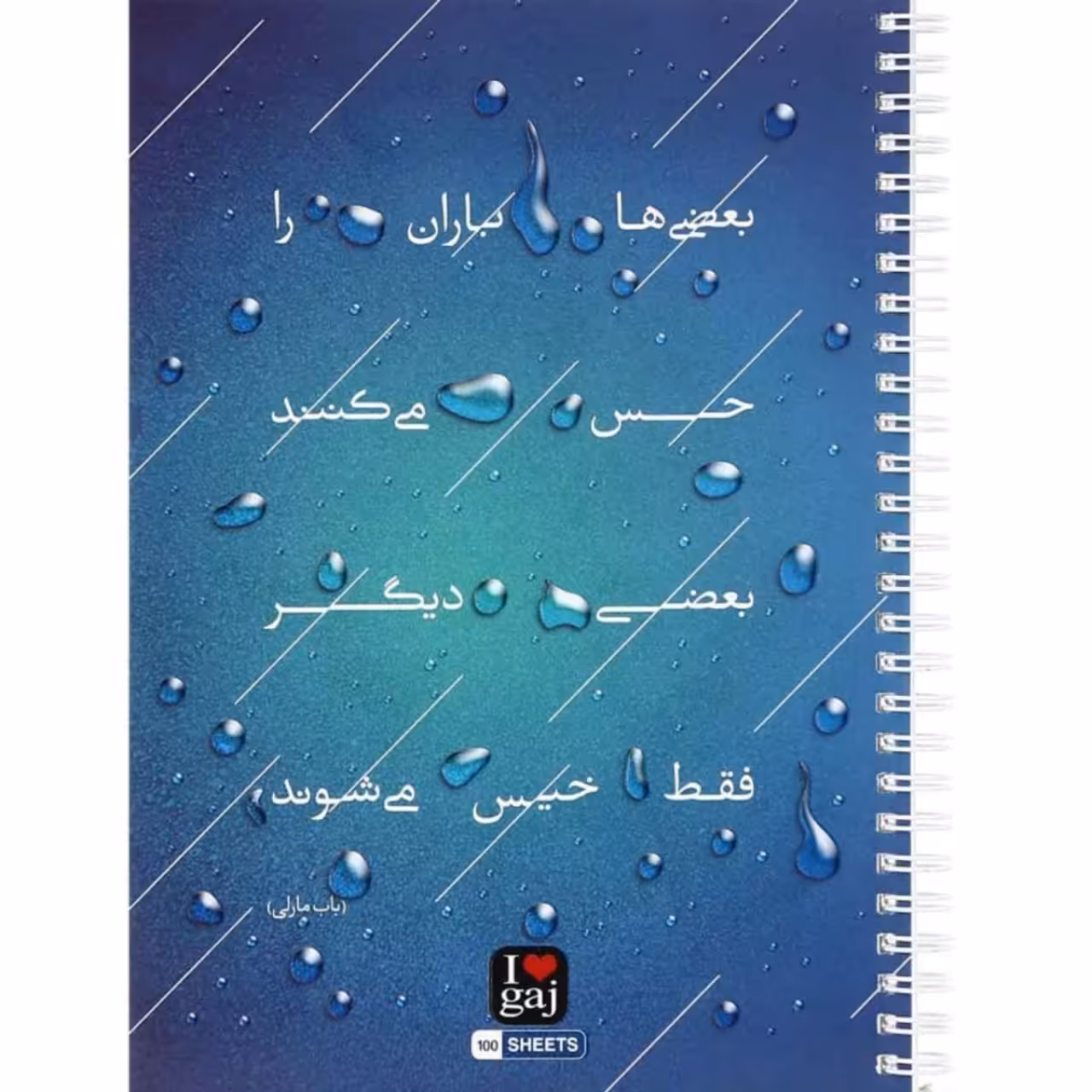 دفتر مشق 100 برگ گاجکو طرح سخن بزرگان مدل SOR