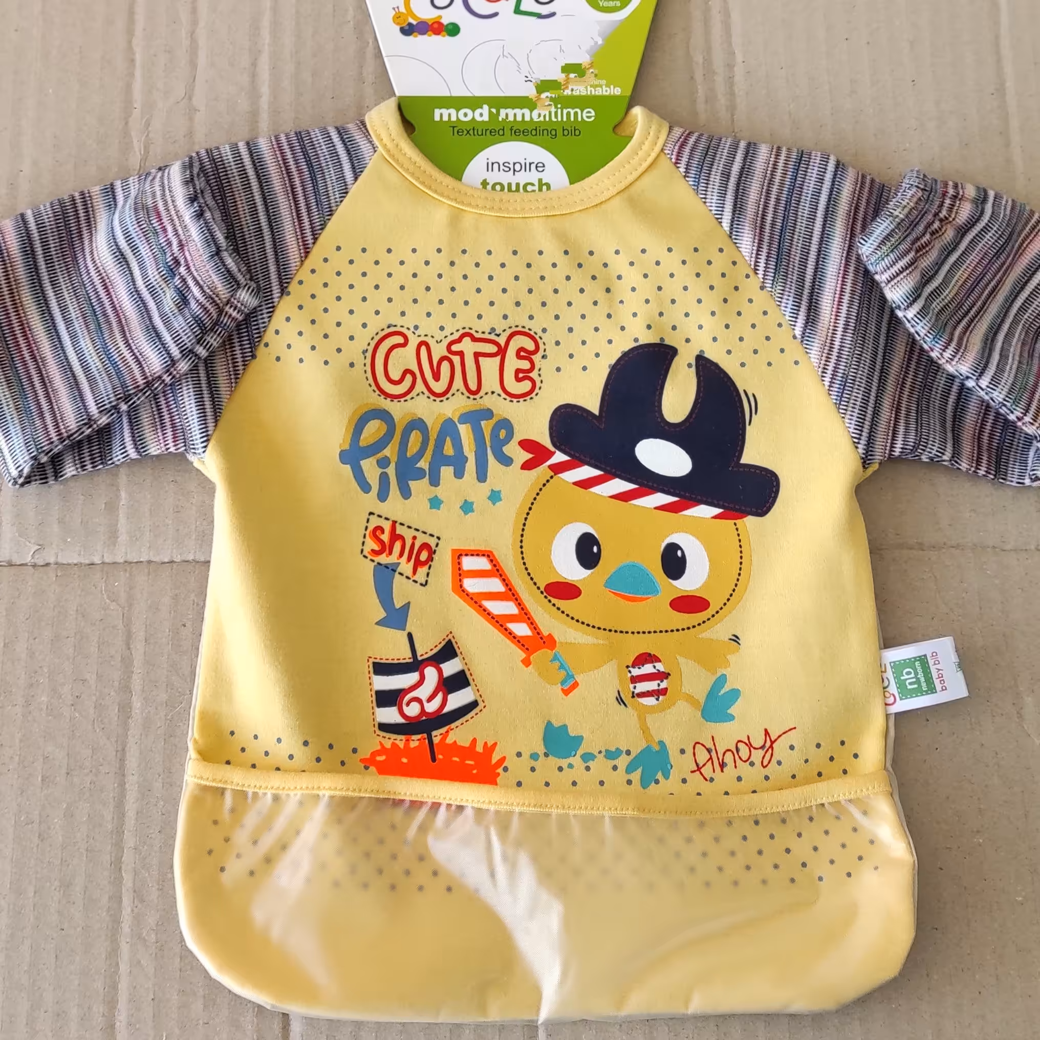 پیشبند کودک آستین دار(در سه رنگ مختلف و زیبا)