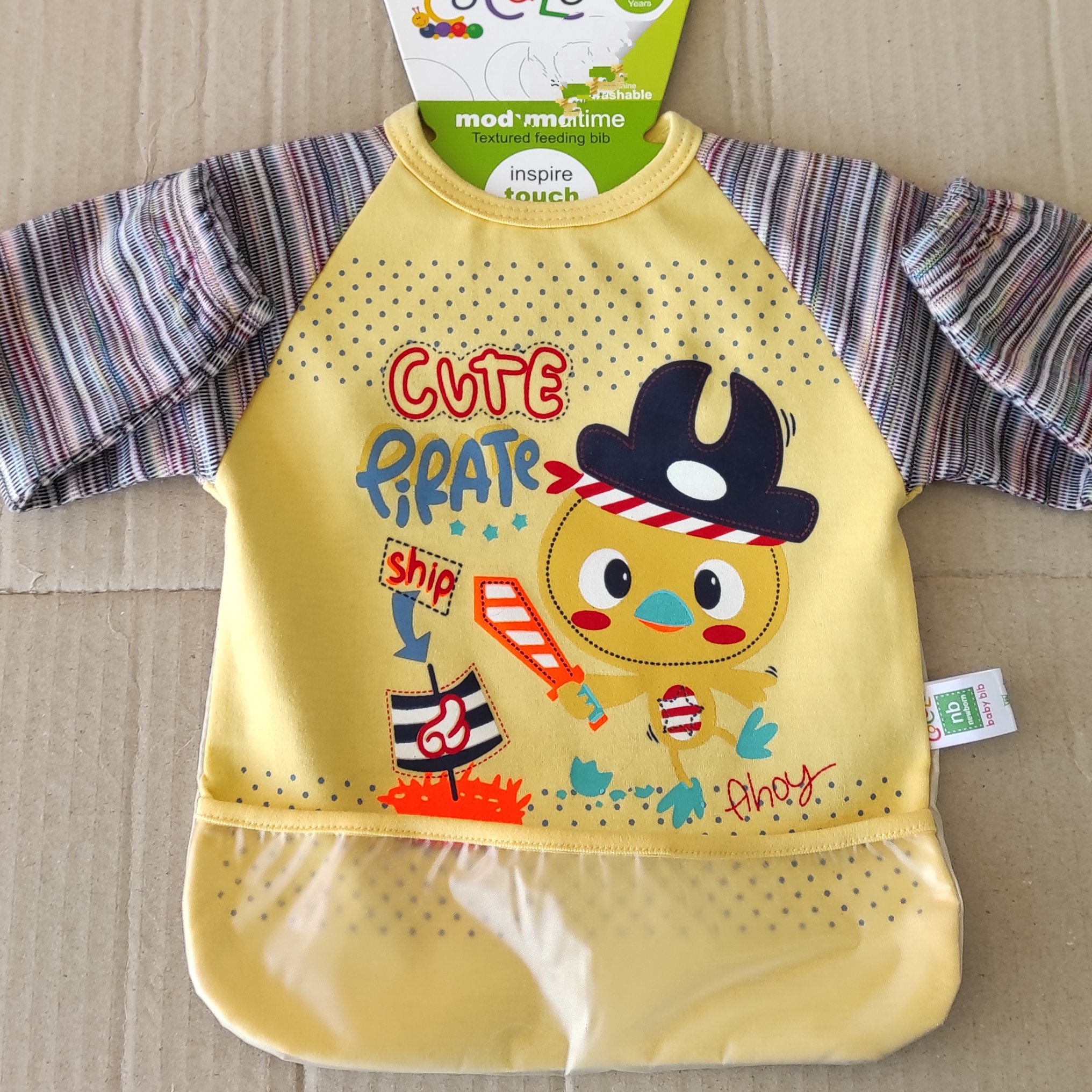 پیشبند کودک آستین دار(در سه رنگ مختلف و زیبا)