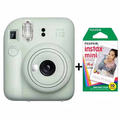 دوربین عکاسی چاپ سریع اینستکس مینی 12 فوجی فیلم Fujifilm Instax Mini 12 Green   Film10