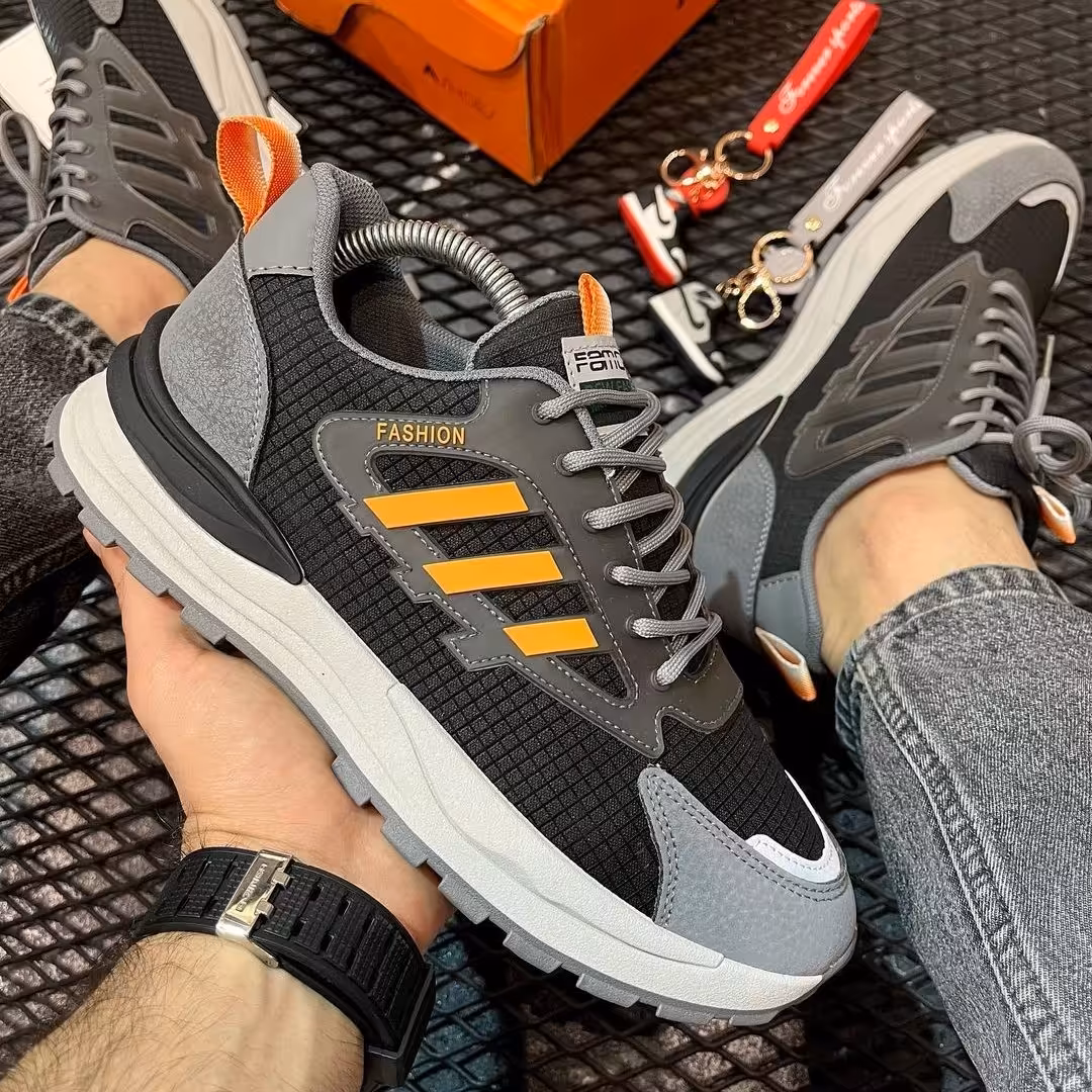 702 کتونی فشن مردانه سه خط کتانی fashion 