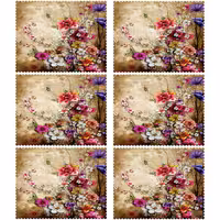 زیر بشقابی مستطیلی پارچه مخمل سایز 35 در 40 مدل U3-826 شرکت رنس