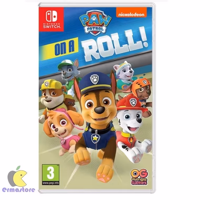 بازی پاو پاترول  آن ا رول سوییچ برای کنسول نینتندو سوییچ  paw patrol on a roll