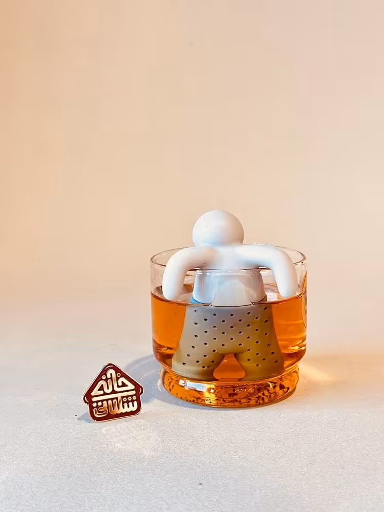 صافی چای و دمنوش سیلیکونی طرح آدمک کد001872