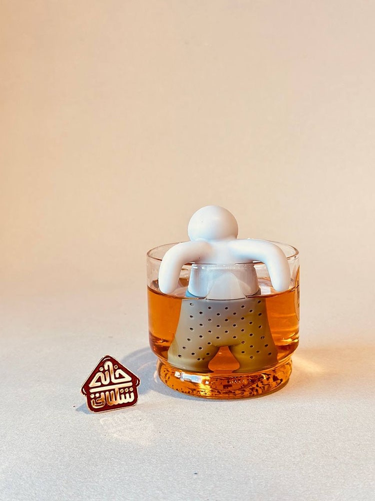 صافی چای و دمنوش سیلیکونی طرح آدمک کد001872