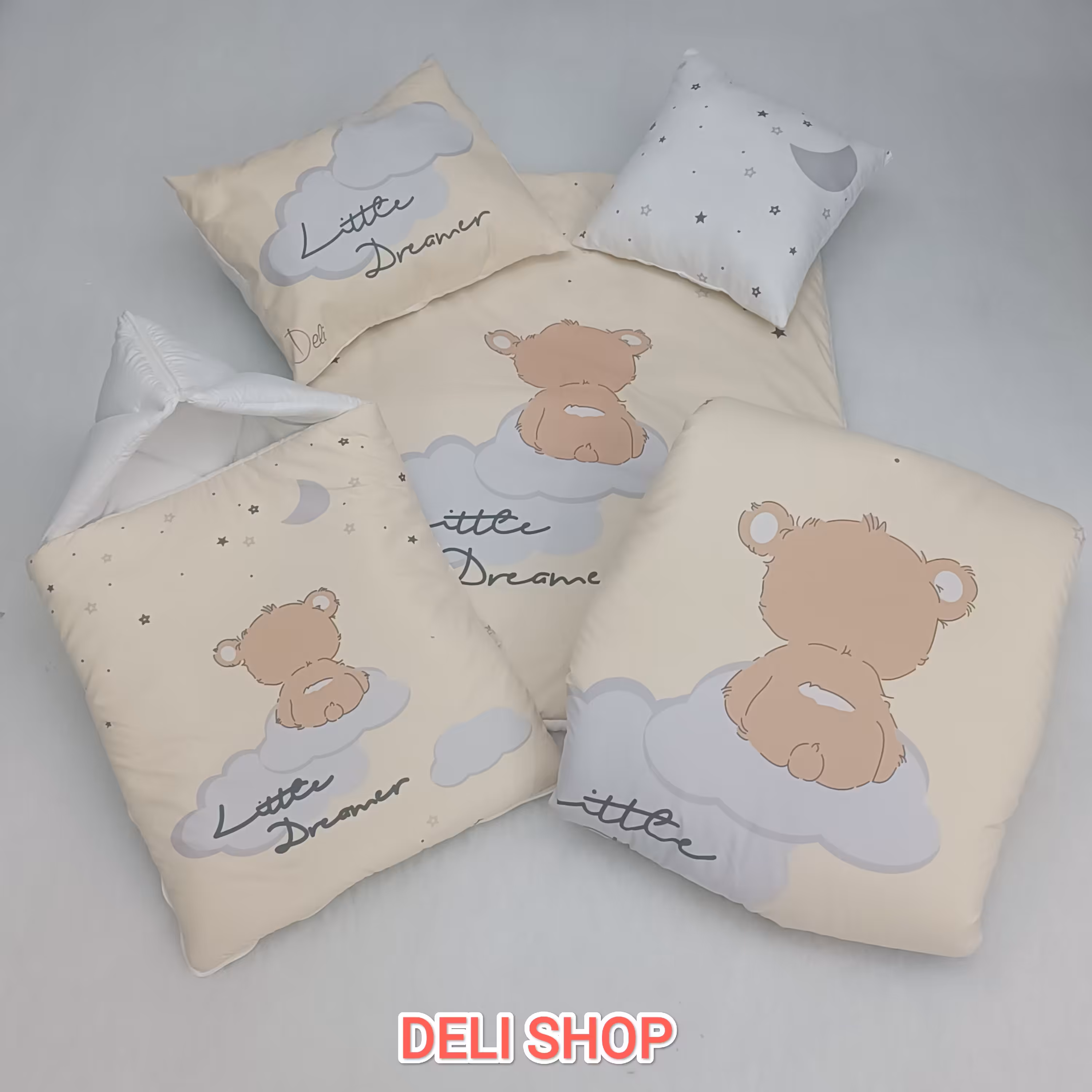 سرویس خواب 5تیکه نوزاد طرح خرس و ماه