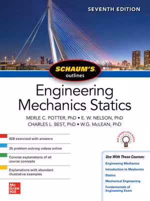 [EPUB] دانلود کتاب Schaum’s Outlines - Engineering Mechanics Statics, 7th ed, 2021