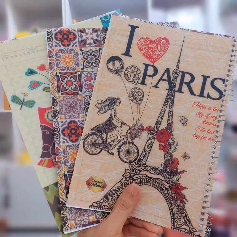 دفتر زبان دو خط طلقی کلاسیک 50 برگ