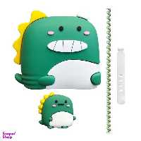 محافظ کابل و شارژر دیواری مدل دایناسور مجموعه 4 عددی