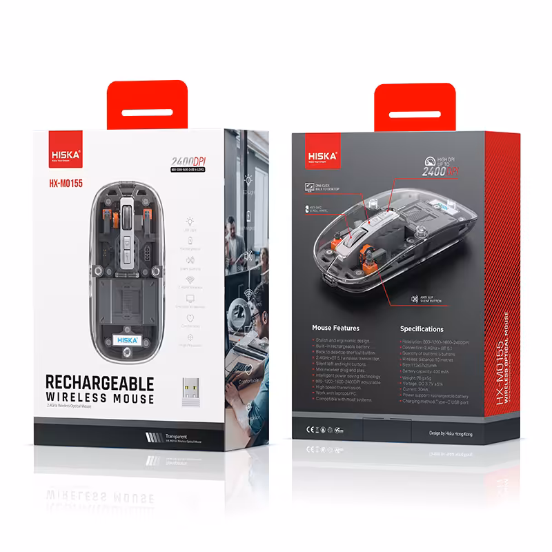 ماوس بی سیم هیسکا مدل HX-MO155 کد 6110
