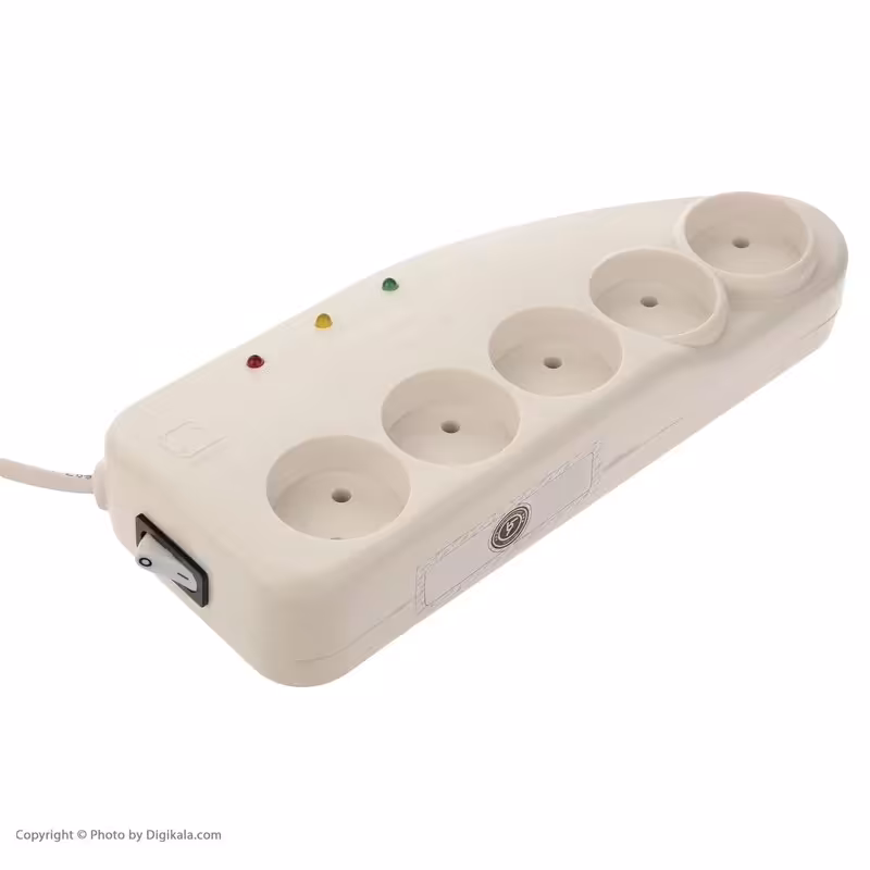 محافظ5راهی  صوتی و  تصویری با کابل  بدون ارت 2.5متری استاندارد کاوه