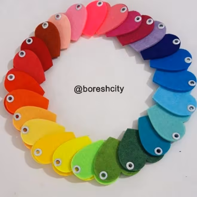 پک قلب  25 رنگ(پرچ دار)