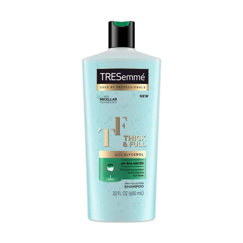 شامپو مو ترزمی مدل THICK and FULL WITH GLYCEROL حجم 650 میلی لیتر