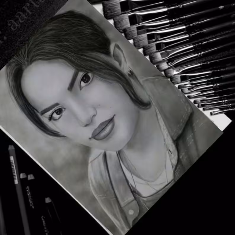 تابلو سیاه قلم