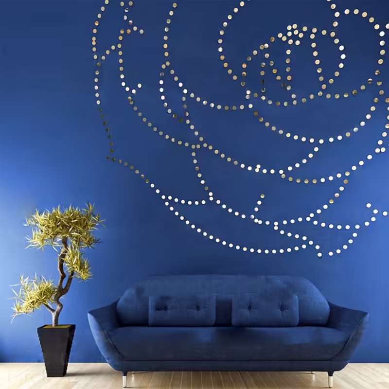 آینه اِلِنسی مدل دایره بسته 50 عددی