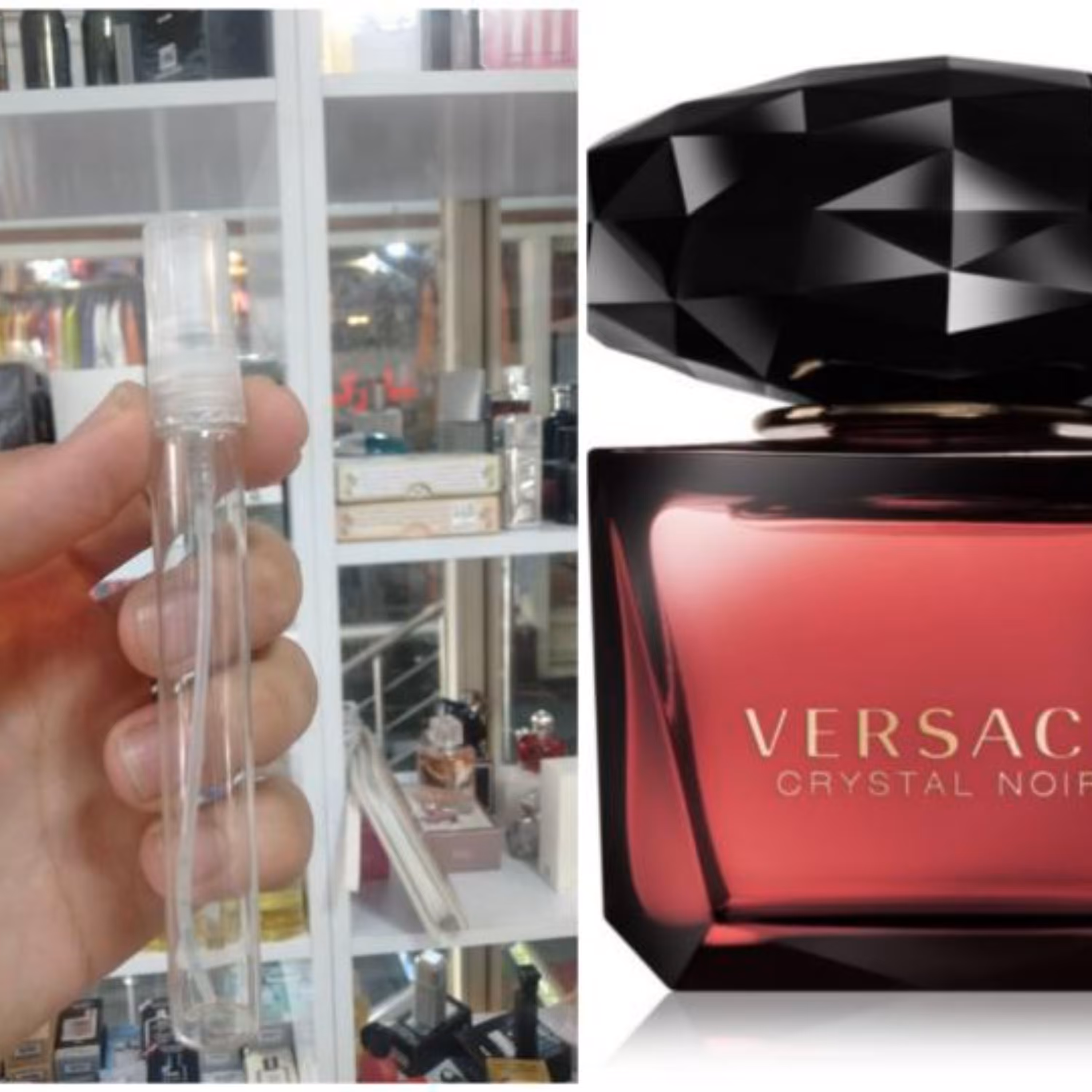 عطر ورساچه کریستال نویر 10میل(ورساچه بنفش یا مشکی) زنانه